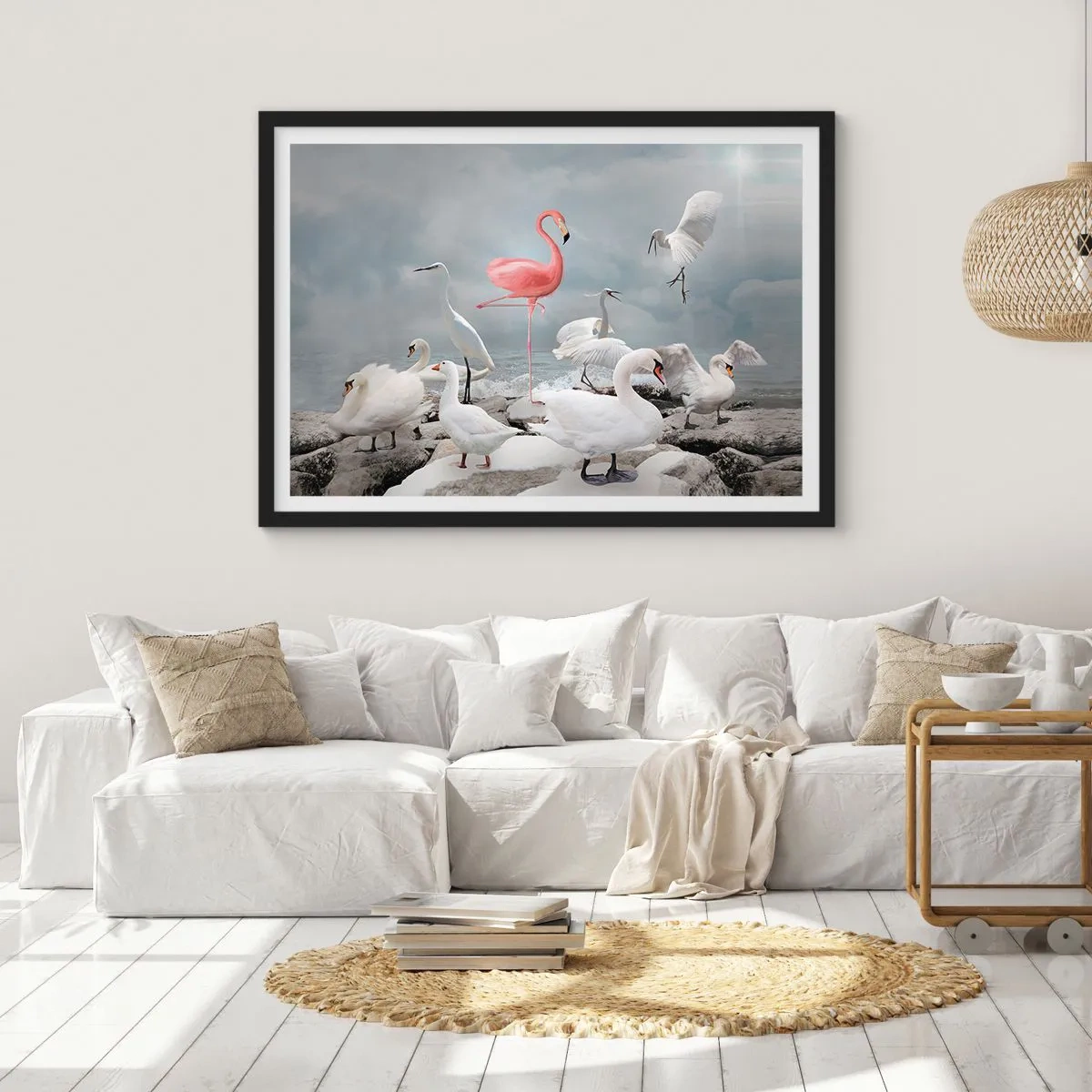 Plakat w czarnej ramie - Skąd się tu wziąłem? - 91x61 cm
