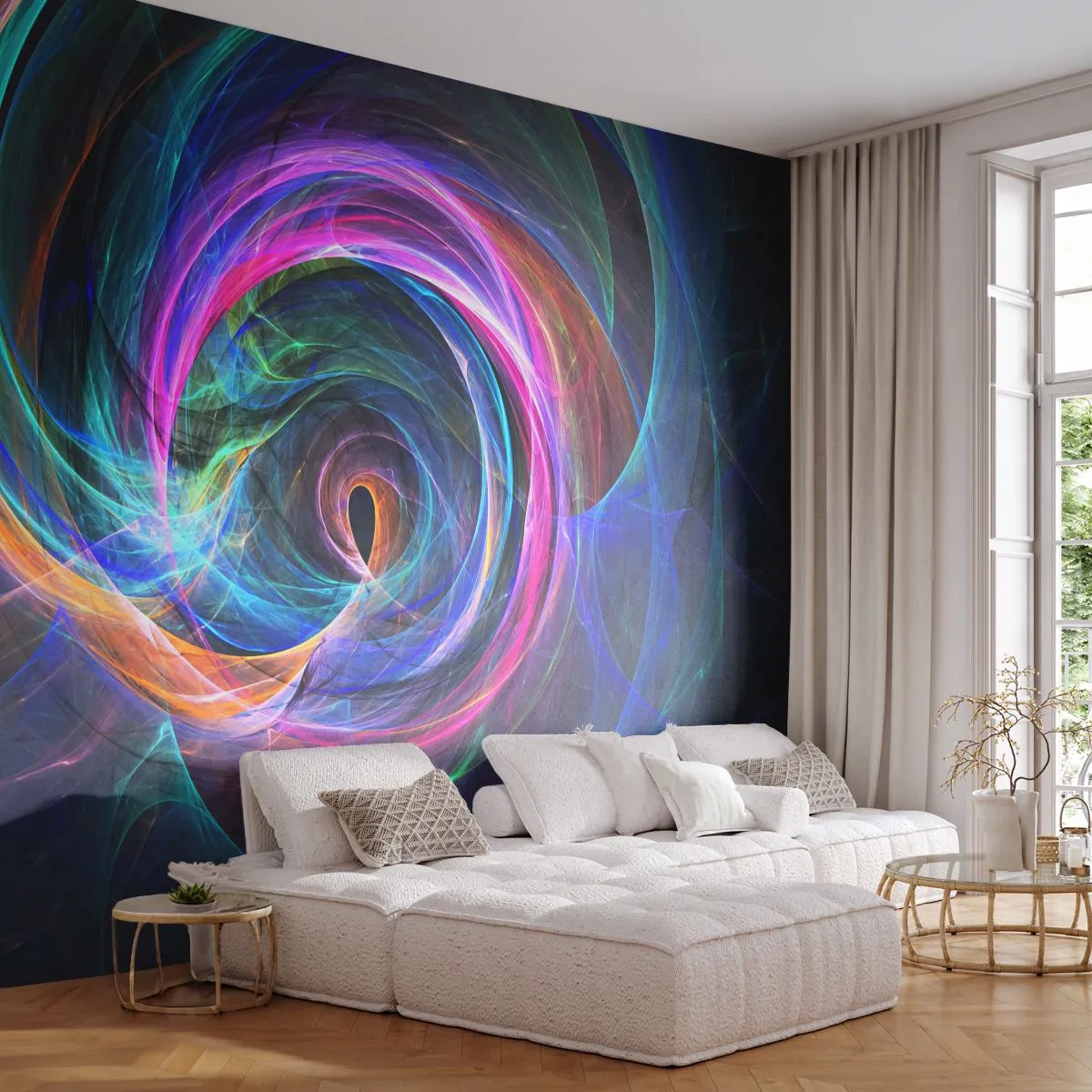 Fototapeta Samoprzylepna Deluxe Sticker - Dokąd mnie zaprowadzisz? - Abstrakcja, Sztuka, Wir - 250x175 cm