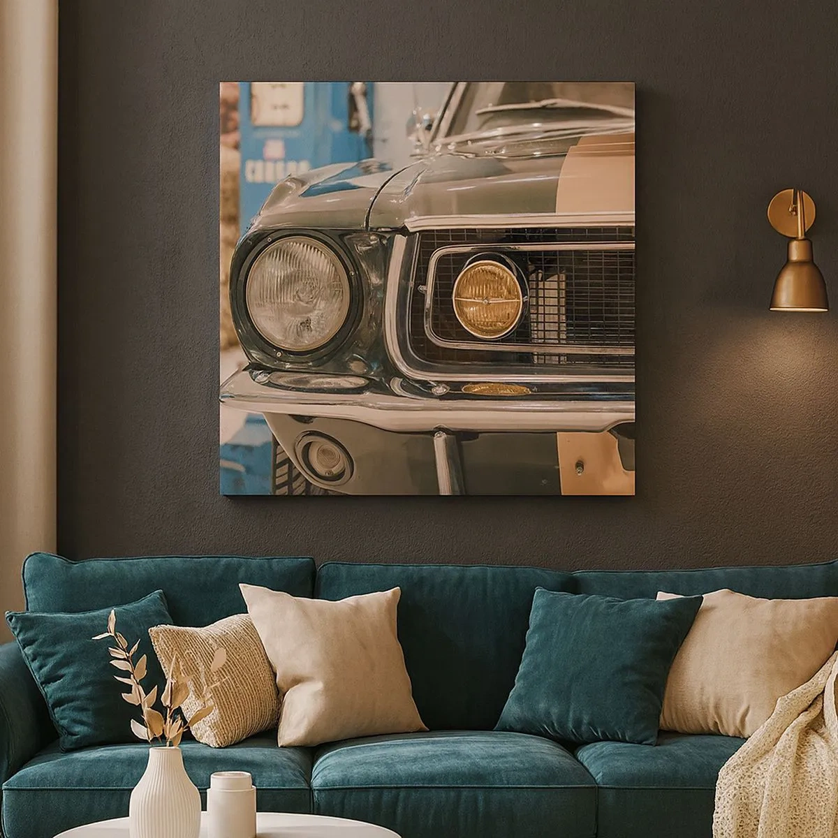 Obraz na płótnie - Spotkanie z legendą - 30x30 cm