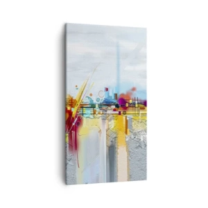 Obraz na płótnie - Most radości nad rzeką życia - 45x80 cm