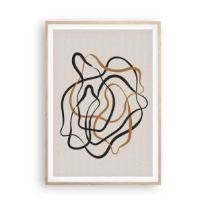 Plakat w ramie jasny dąb - Wszystko się pokręciło - 70x100 cm