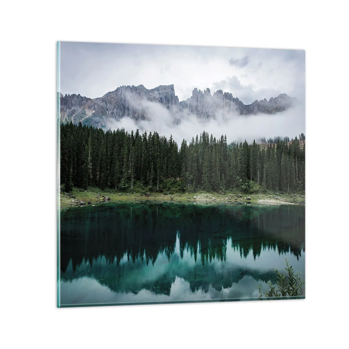 Obraz na szkle - Cicho, cicho, nie budźmy wody spiącej… - 60x60 cm