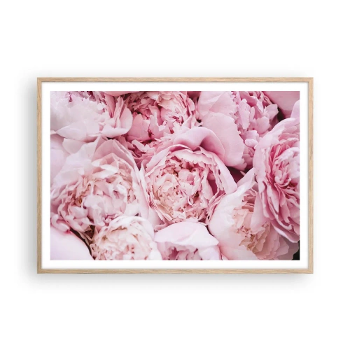 Plakat w ramie jasny dąb - Przytulone i pachnące - 100x70 cm