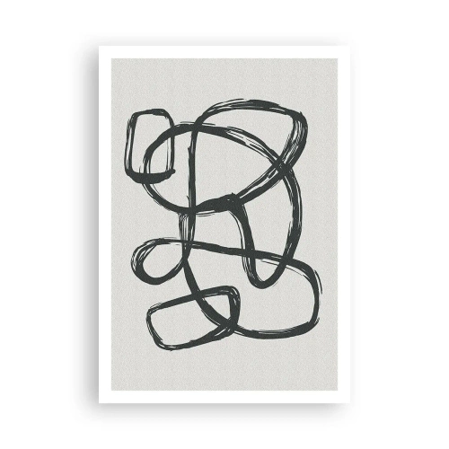 Plakat - Zapętlona abstrakcja - 70x100 cm