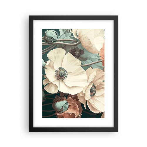 Plakat w czarnej ramie - Szept maków - 30x40 cm