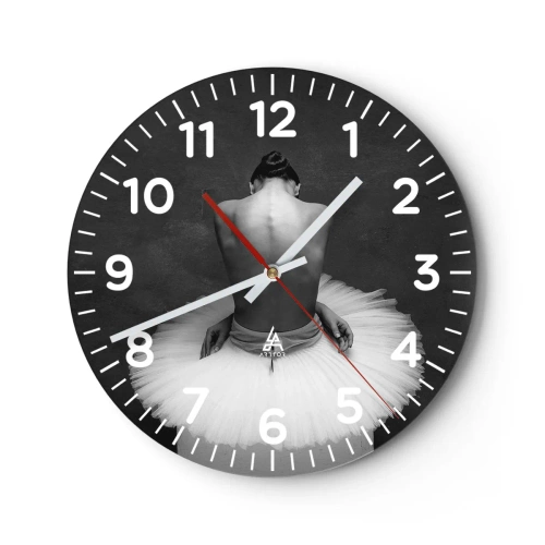 Zegar ścienny - Właśnie rozkwita - 30x30 cm