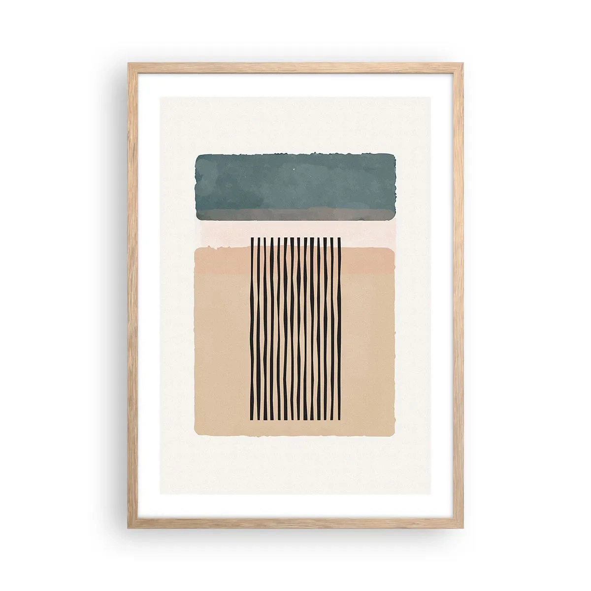 Plakat w ramie jasny dąb - Wszystko w porządku - 50x70 cm