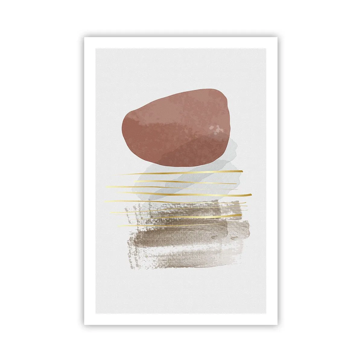 Plakat - Abstrakcyjna kolumnada - 61x91 cm