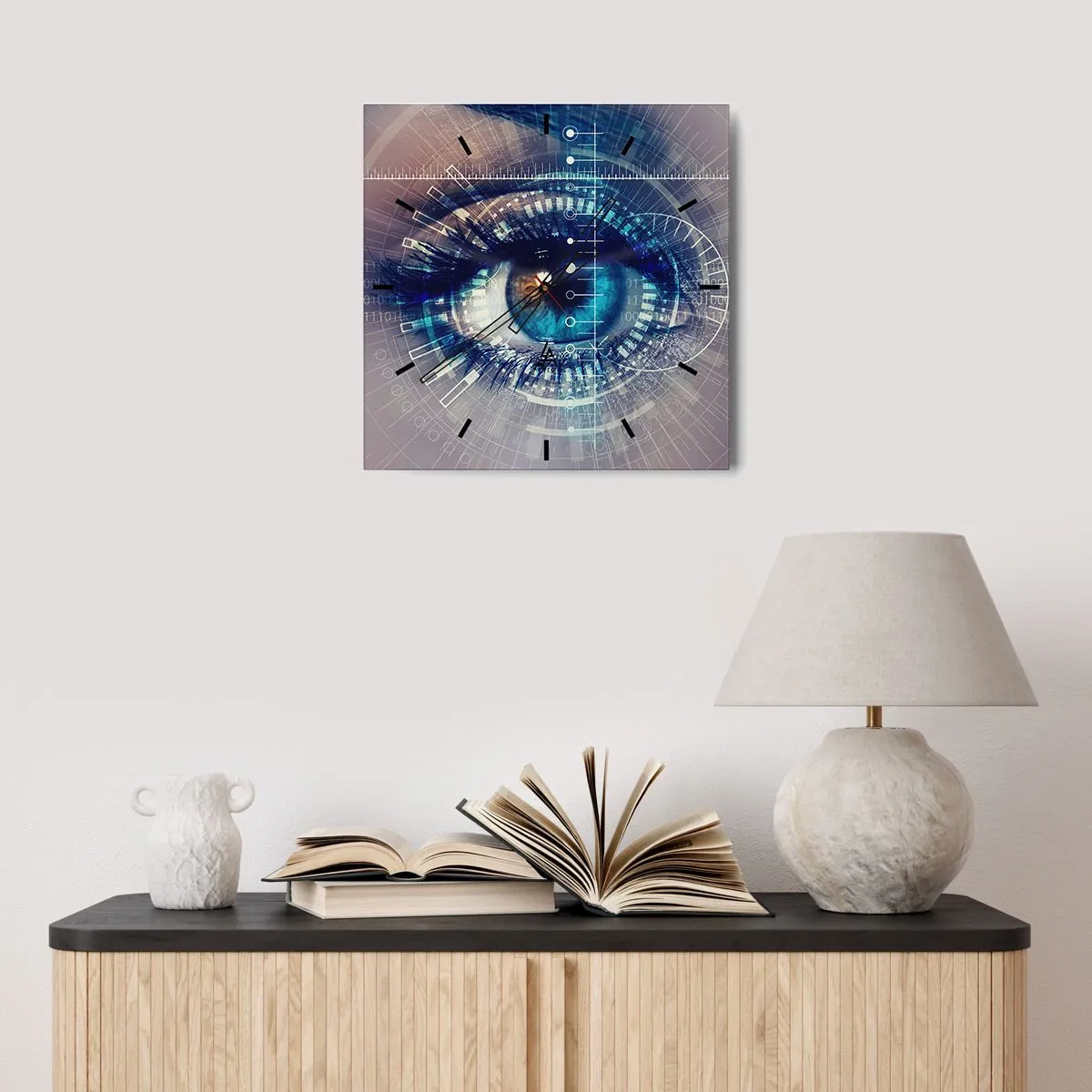 Zegar ścienny - Myślisz, że mnie znasz - 30x30 cm