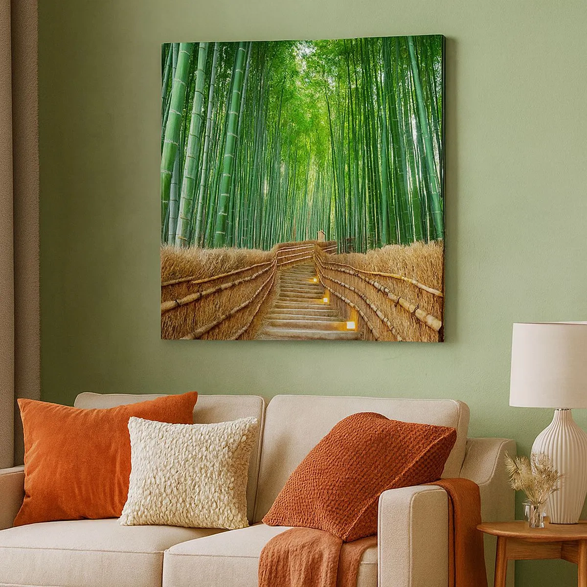 Obraz na płótnie - Esencja azjatyckiej natury - 30x30 cm