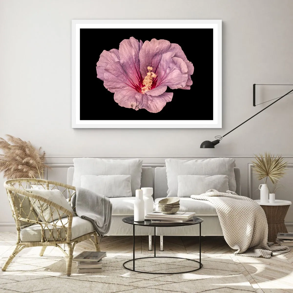 Plakat w białej ramie - Prosto do serca - 100x70 cm