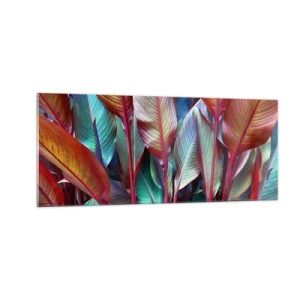 Obraz na szkle - Kolorowy gąszcz - 100x40 cm