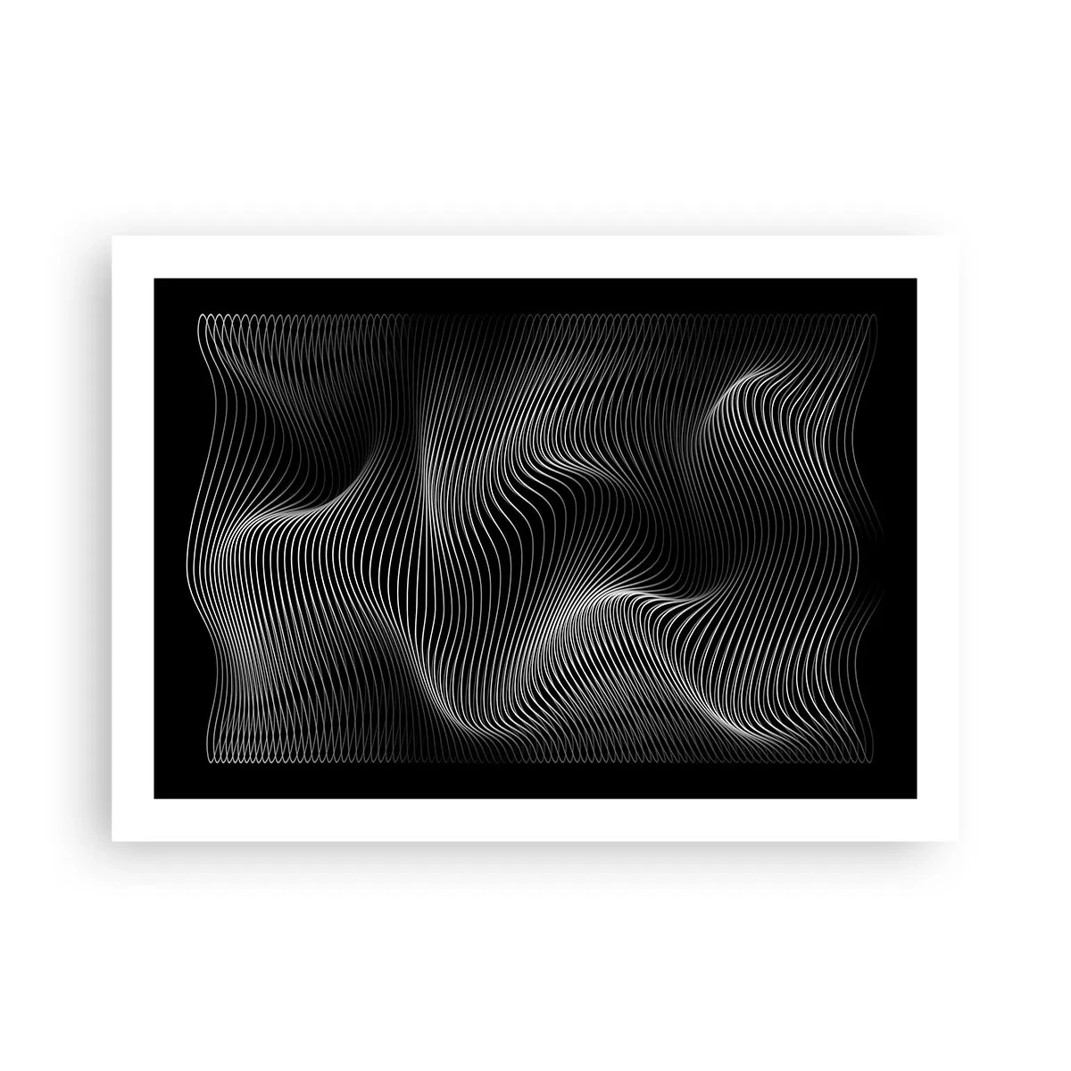 Plakat - Taniec światła w przestrzeni - 70x50 cm