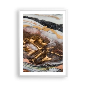 Plakat w białej ramie - Żywioł ziemi - 50x70 cm