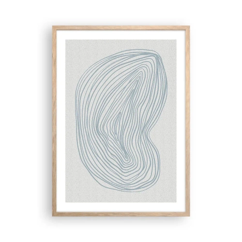 Plakat w ramie jasny dąb - Uśmiech kropli - 50x70 cm