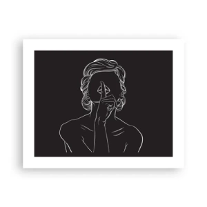 Plakat - Piękno rozkwita w ciszy - 50x40 cm