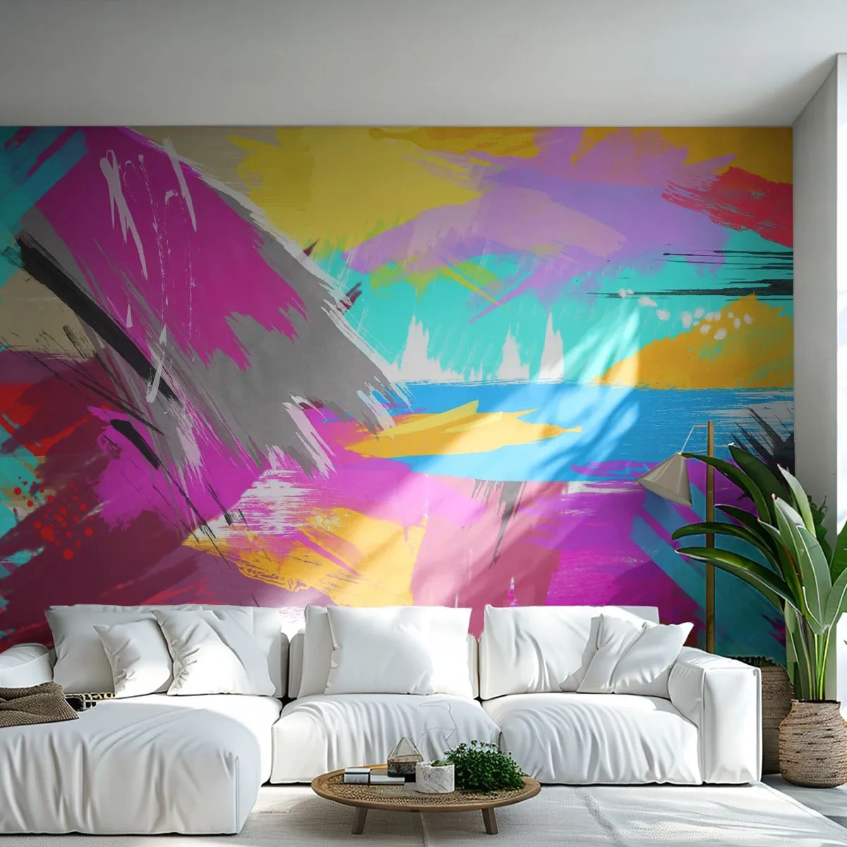 Fototapeta Premium Canvas - Maz, maz, maz jeszcze raz - Abstrakcja, Sztuka, Nowoczesny Wzór - 250x175 cm