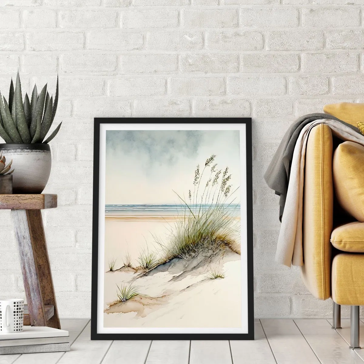 Plakat w czarnej ramie - Wypieszczone przez wiatr - 70x100 cm