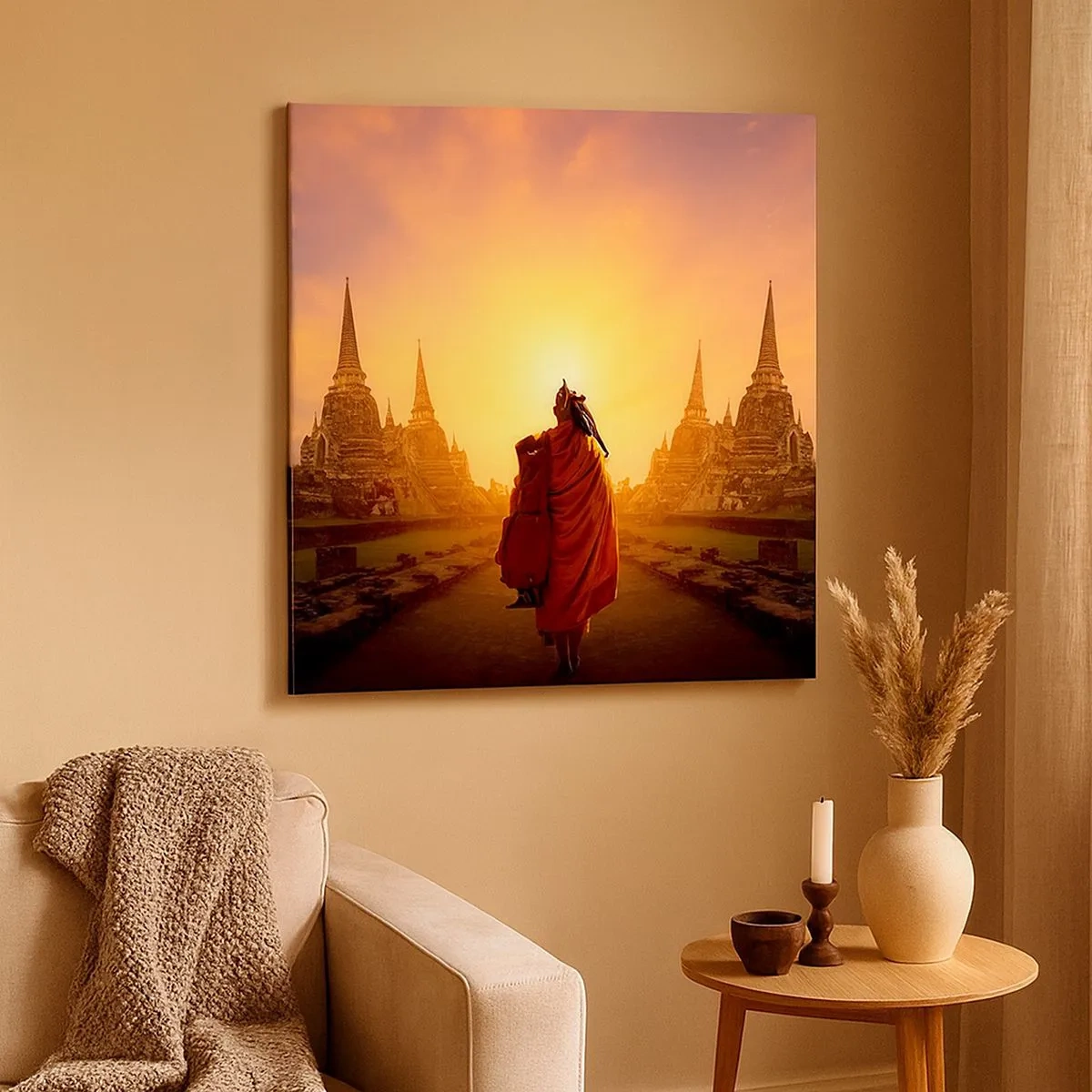 Obraz na płótnie - W spokoju przez wieczność - 30x30 cm