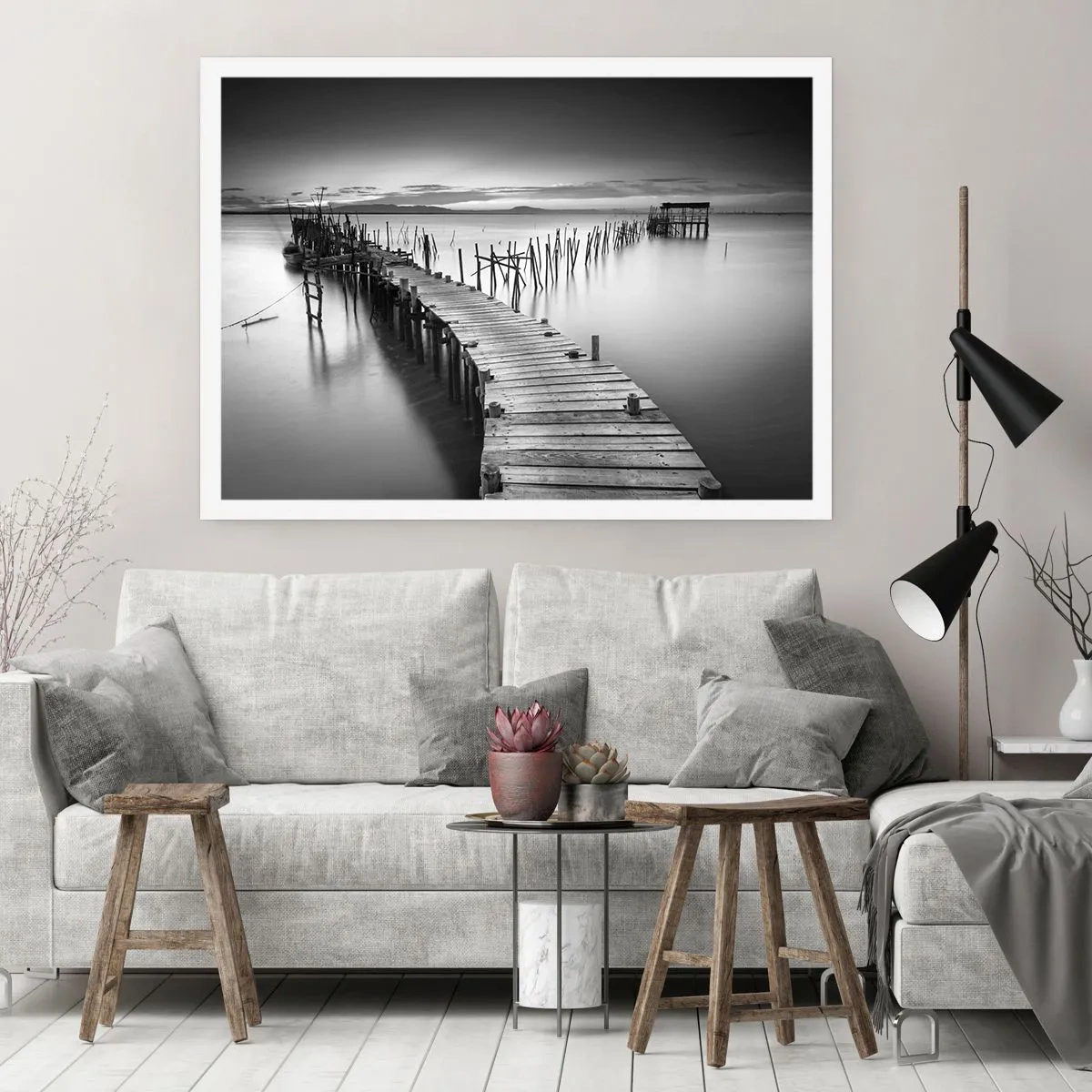 Plakat - Spokój zapomnianego brzegu - 50x40 cm