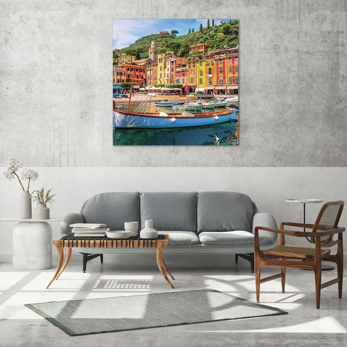 Obraz na szkle - Włoskie przedpołudnie - 30x30 cm