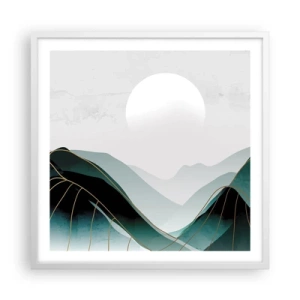 Plakat w białej ramie - W pełnym majestacie - 60x60 cm
