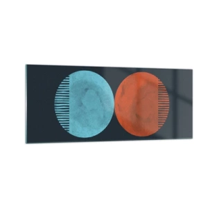 Obraz na szkle - Tylko geometria? - 100x40 cm