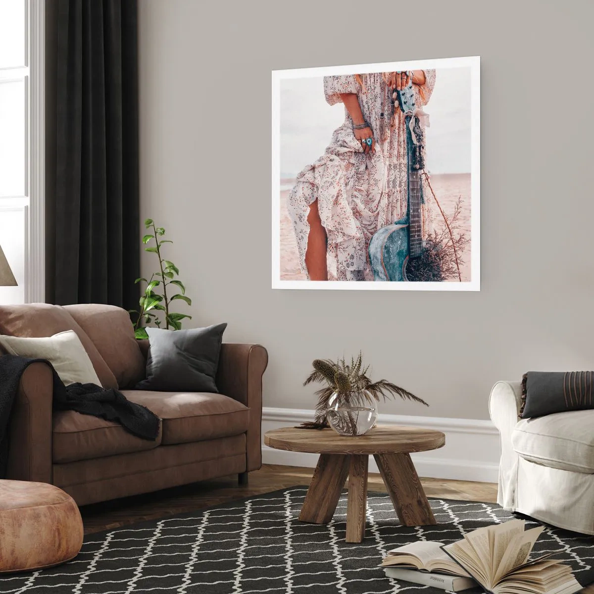 Plakat - Dzieci kwiaty w drodze - 60x60 cm