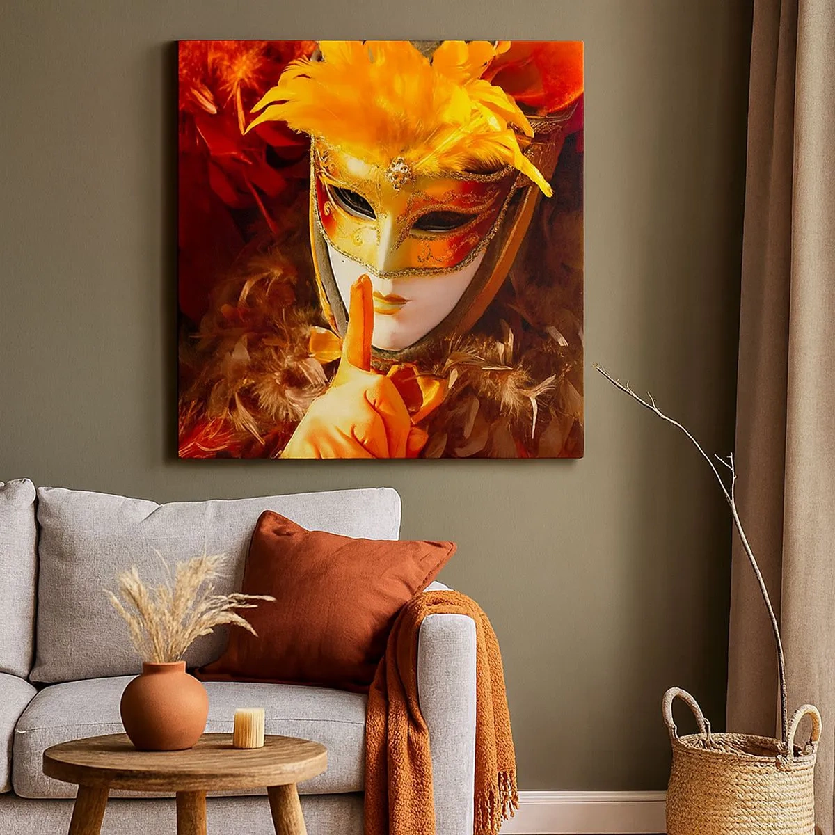 Obraz na płótnie - Tajemnica to część gry - 30x30 cm