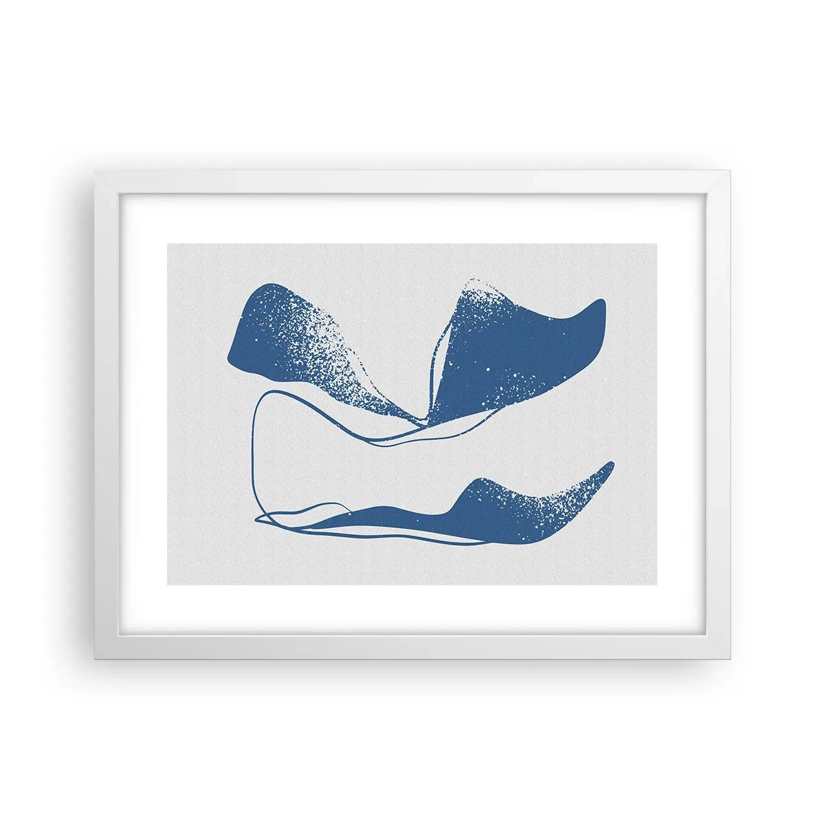 Plakat w białej ramie - Abstrakcja uskrzydlona - 40x30 cm