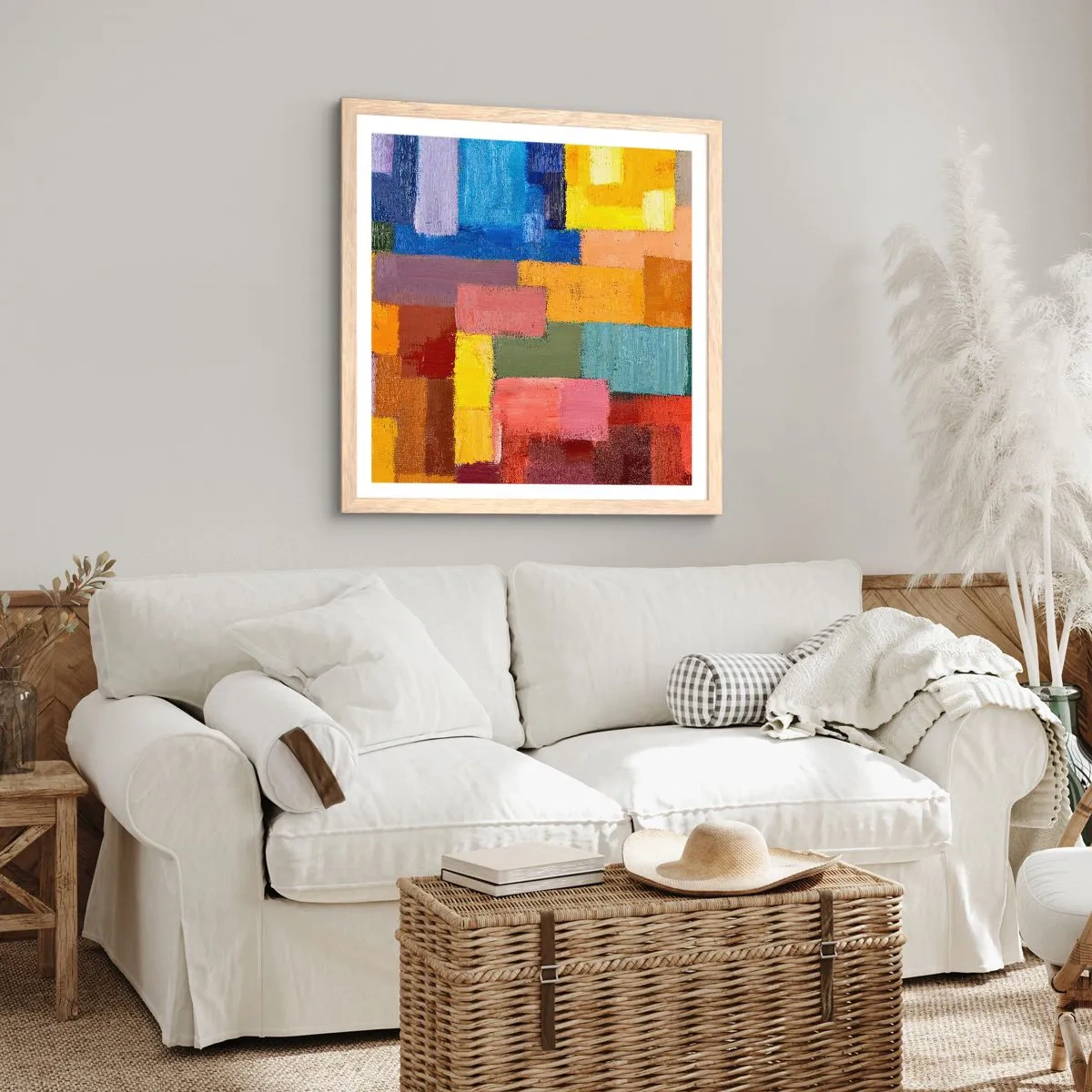 Plakat w ramie jasny dąb - Każdy inny, wszystkie barwne - 40x40 cm