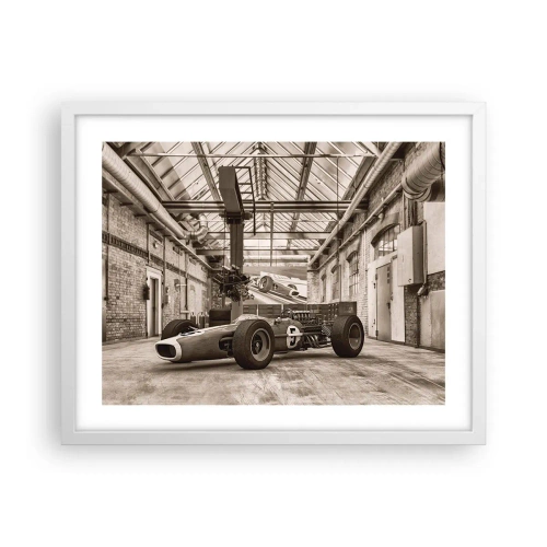 Plakat w białej ramie - Odpoczynek zwycięzcy - 50x40 cm