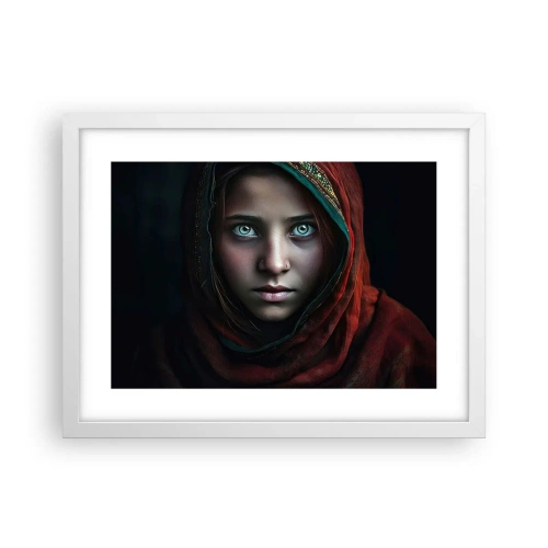 Plakat w białej ramie - Wschodnia księżniczka - 40x30 cm