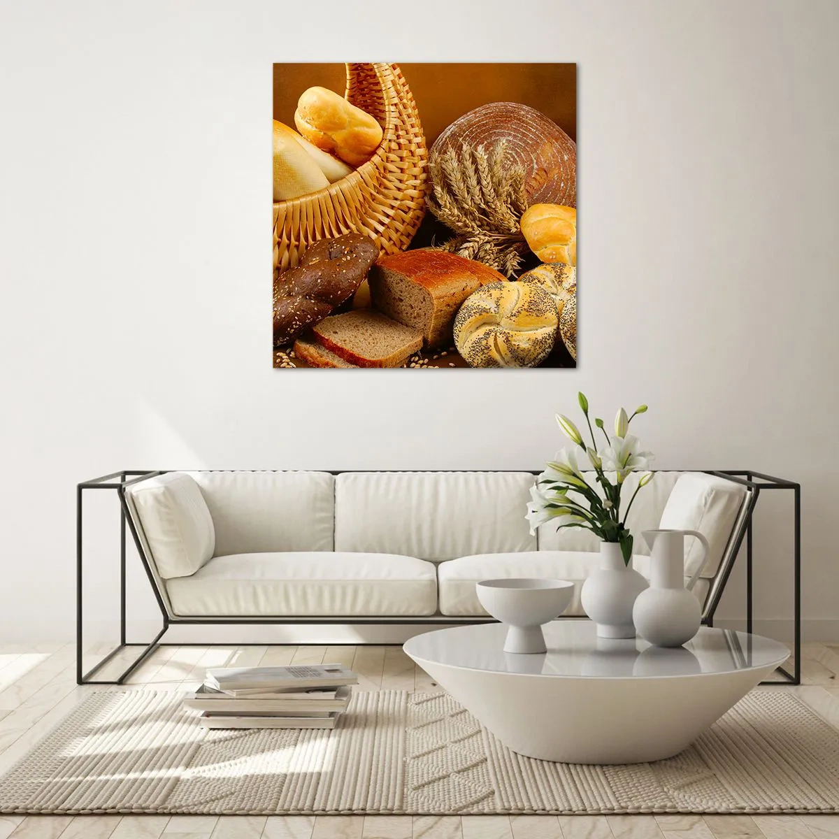 Obraz na szkle - Znowu się nam upiekło - 40x40 cm