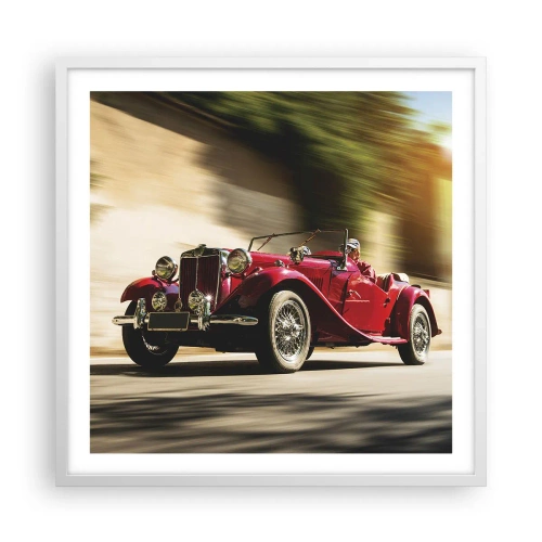 Plakat w białej ramie - Piękniejszy niż Nike z Samotraki - 60x60 cm