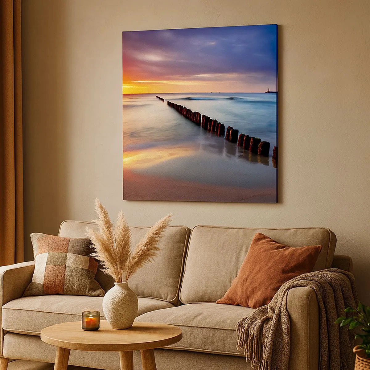 Obraz na płótnie - Posłuchaj ciszy - 30x30 cm