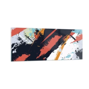 Obraz na szkle - Kompozycja dynamiczna - 100x40 cm