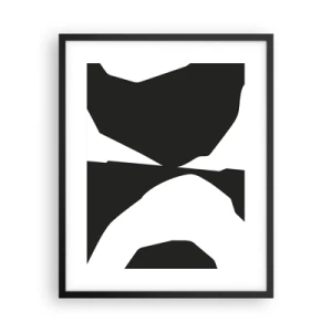 Plakat w czarnej ramie - Pozytyw -negatyw - 40x50 cm