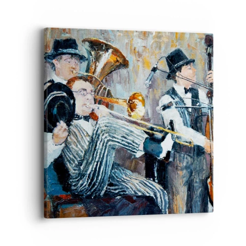 Obraz na płótnie - Cały ten jazz - 40x40 cm