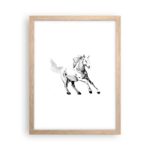 Plakat w ramie jasny dąb - Nieujarzmiona dusza - 30x40 cm