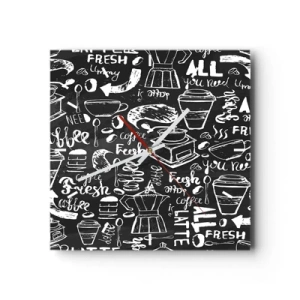 Zegar ścienny - All you need is… - 40x40 cm