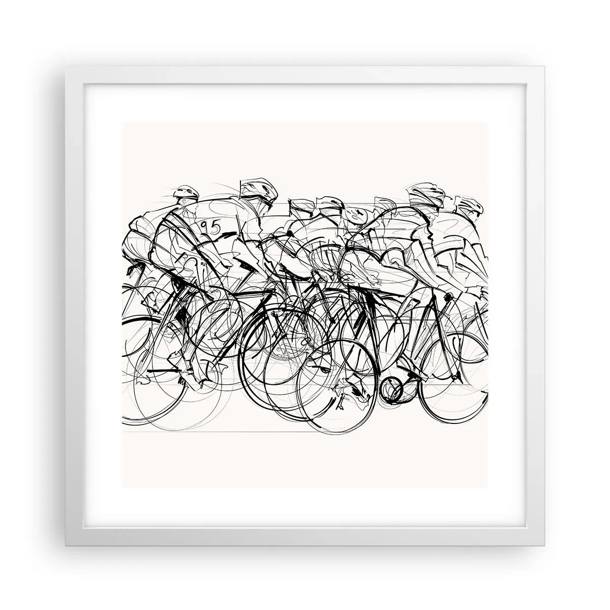 Plakat w białej ramie - Wespół w zespół - 40x40 cm