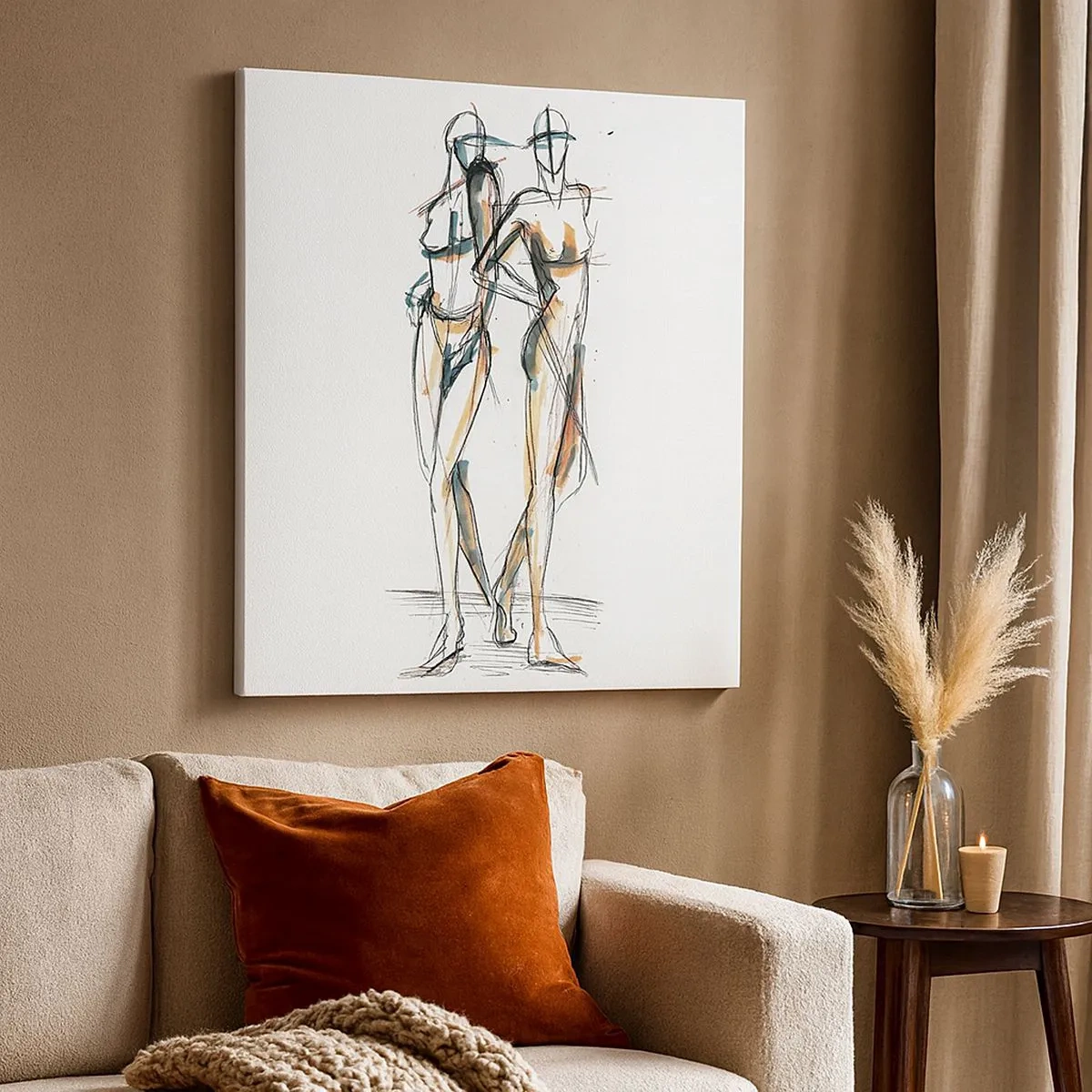 Obraz na płótnie - Studium wdzięku - 30x30 cm