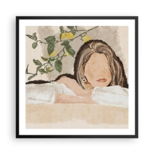 Plakat w czarnej ramie - Piękność południa - 60x60 cm