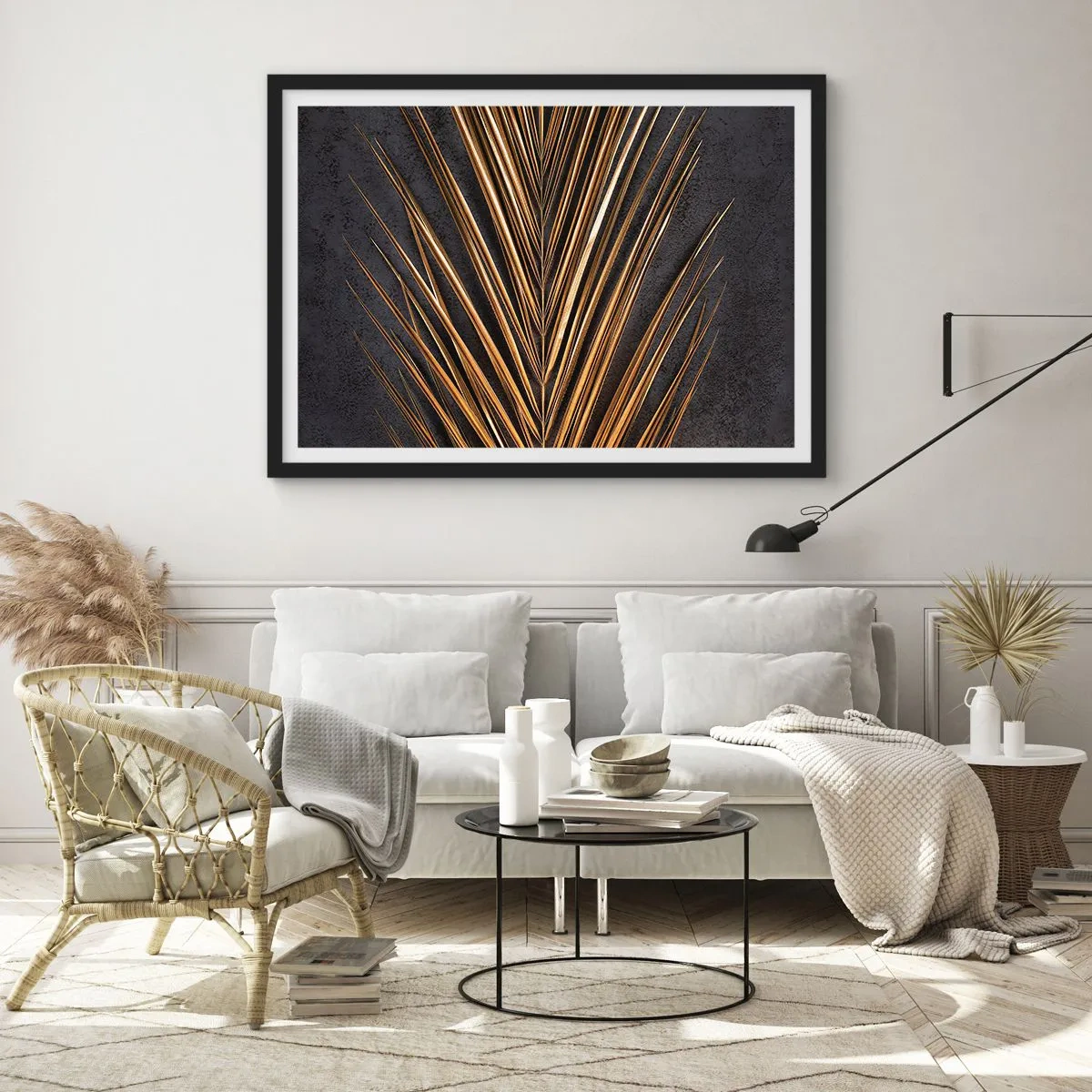 Plakat w czarnej ramie - Złoto tropików - 50x40 cm
