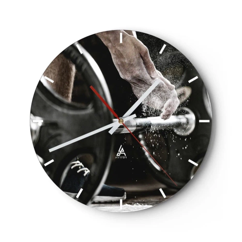 Zegar ścienny - Wyzwanie podjęte! - 40x40 cm