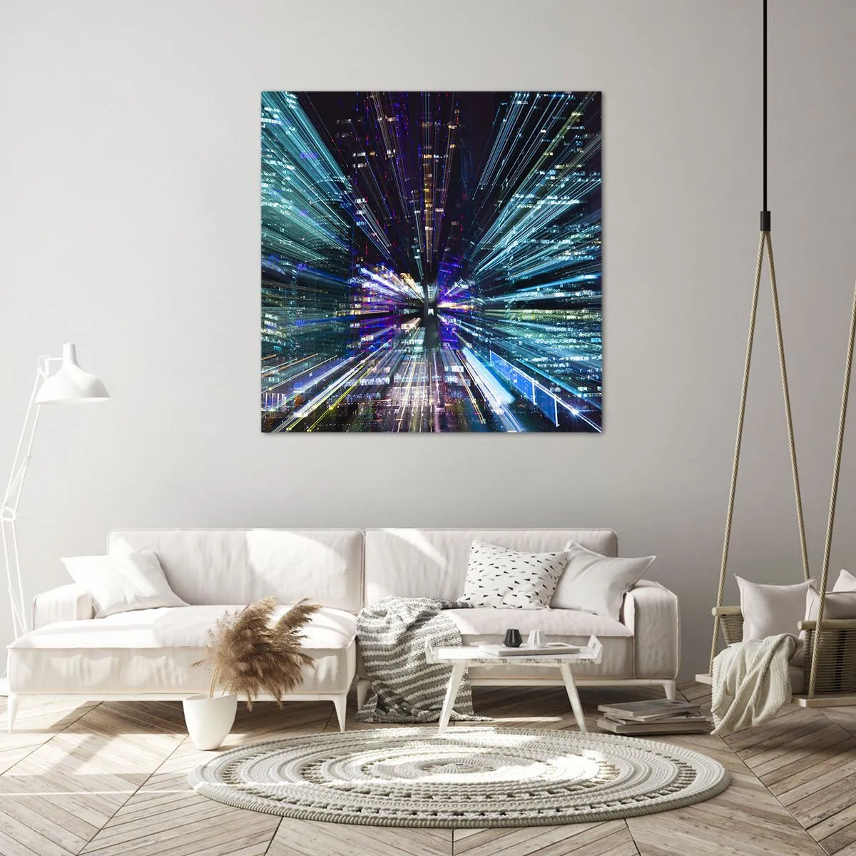 Obraz na płótnie - Przejście w nadprzestrzeń - 60x60 cm