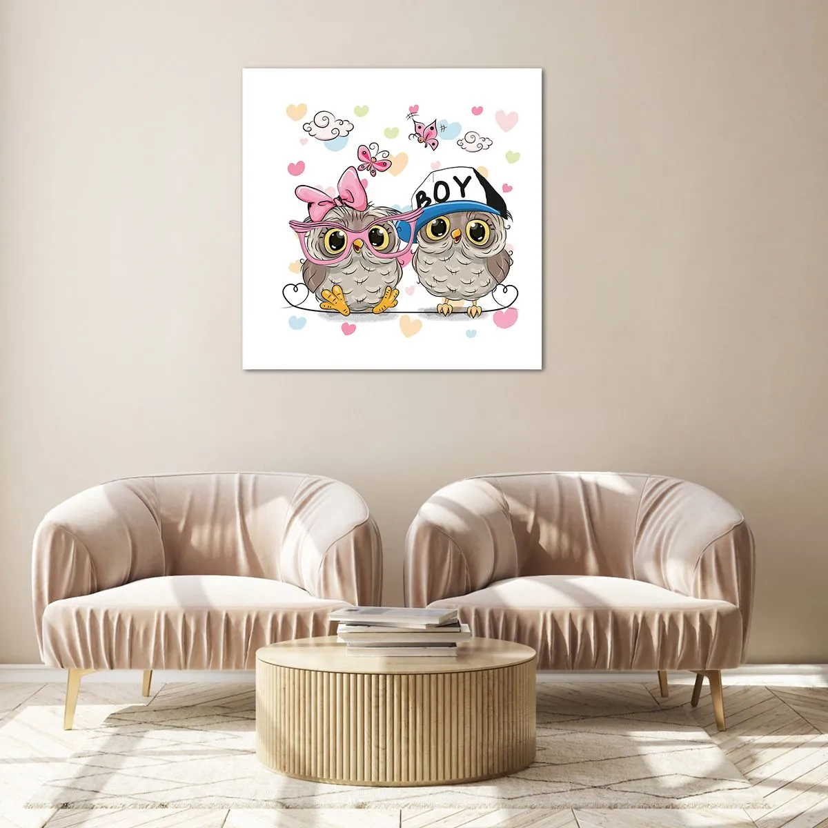 Obraz na szkle - Kochajmy się! - 70x70 cm