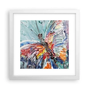 Plakat w białej ramie - Pomalowany przez naturę - 30x30 cm