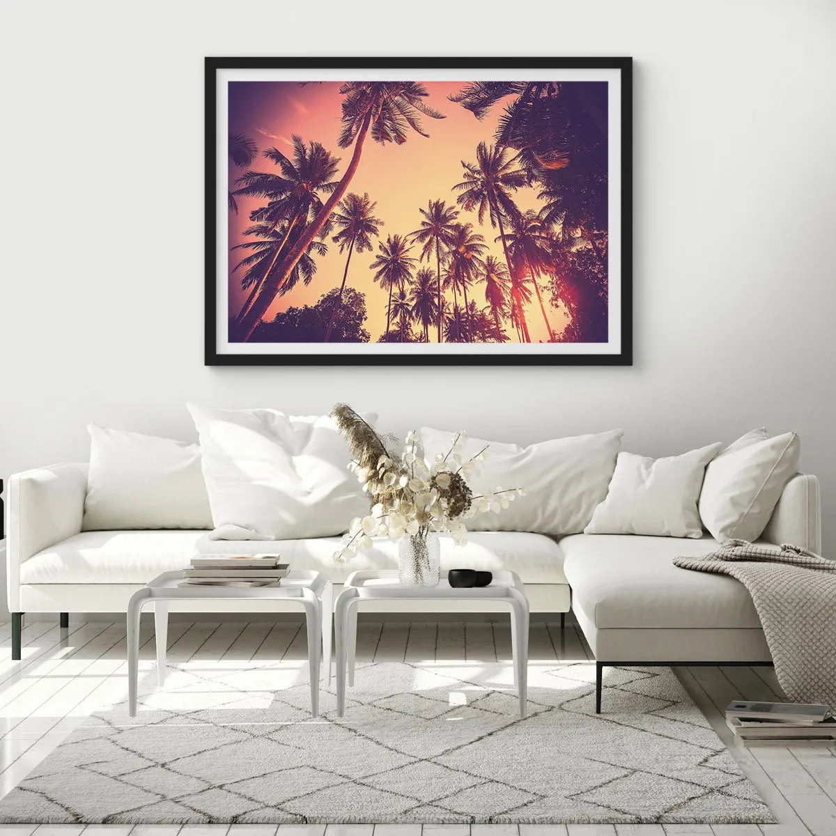 Plakat w czarnej ramie - Tropikalna wariacja - 40x30 cm